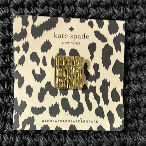 kate spade Gold Tone Leopard Leopard Leopard Pin Brooch - Picture 3 of 6